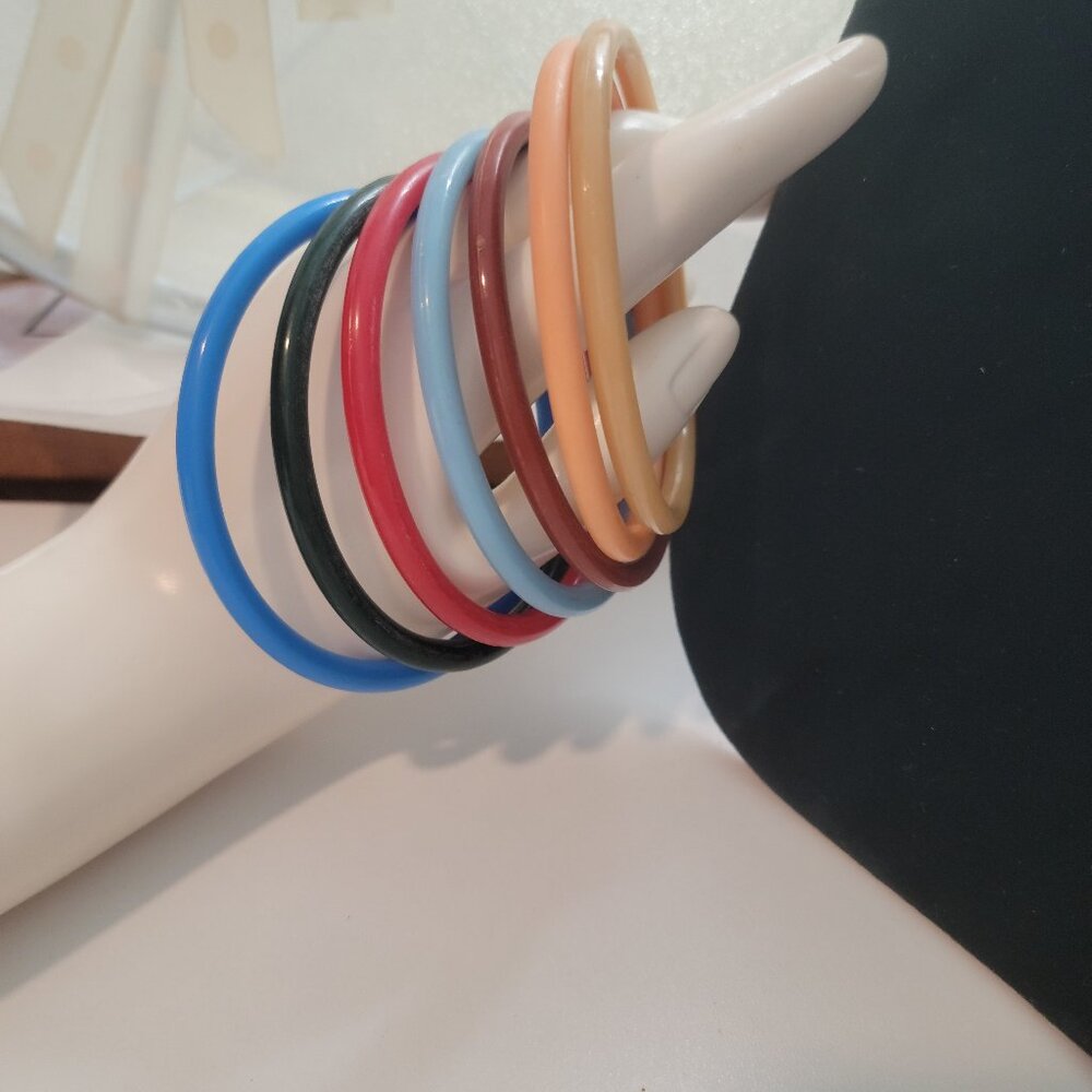 SEMANARIO 7 Day Bangle Bracelet Set Old fashion Design Glitzy and Gipsy Dance